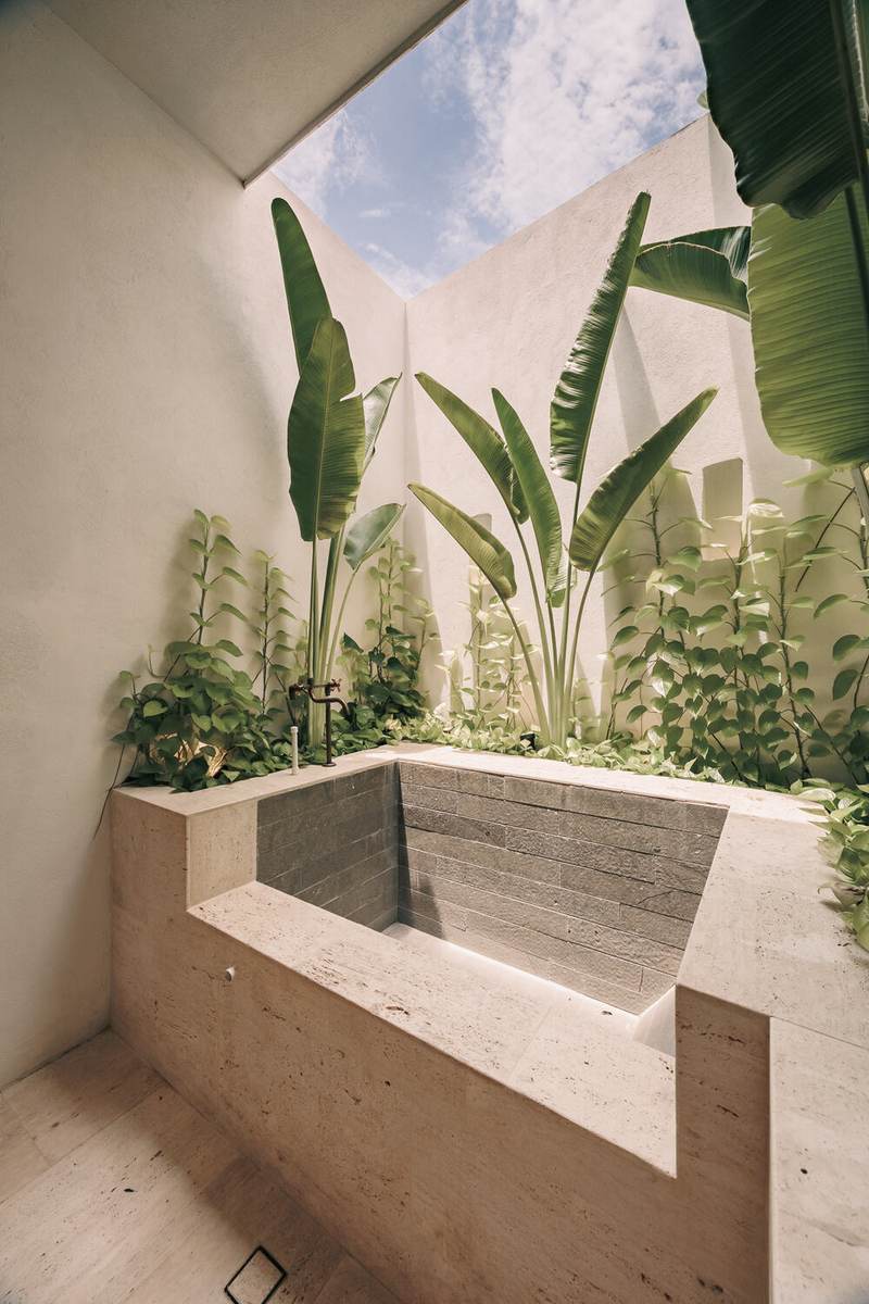 Room 5 — Spa-style stone bathroom